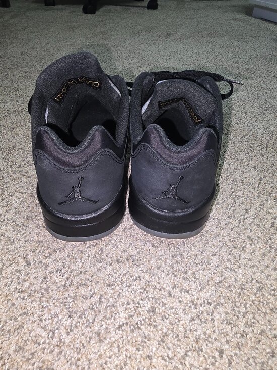 Mens Air Jordan 5 Retro Low Black Metallic Gold Size 7.5 DJ1094 001 main image 5